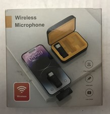 EZColoris 2-Pack Wireless Mini Lavalier Lapel Microphone for iPhone iPad