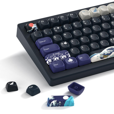 PBT Keycaps 60 65 75 100 Percent, MOA Keycaps Dye-Sublimation, Cute Custom Ke...