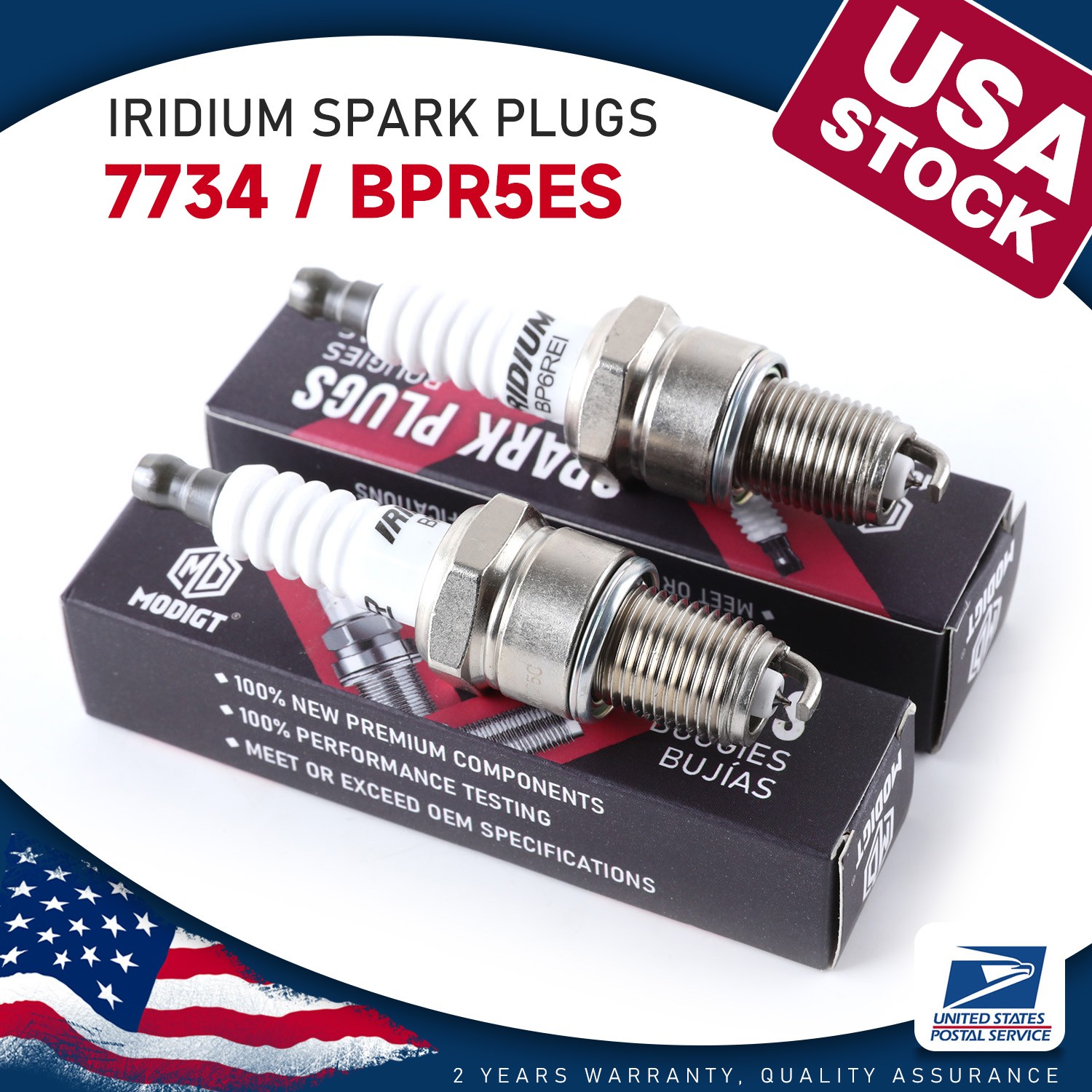 4Pcs For NGK 4006 BPR5ES 7734 Iridium Spark Plugs for Renault Dodge Suzuki