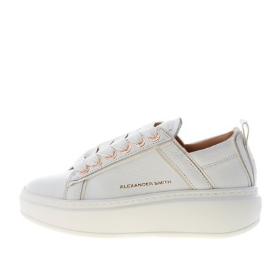 ALEXANDER SMITH women shoes Wembley High sneaker made in Italy in white leather