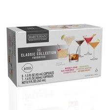 The Classic Collection Capsules, Variety Pack of 6 for Bartesian Premium Cock...