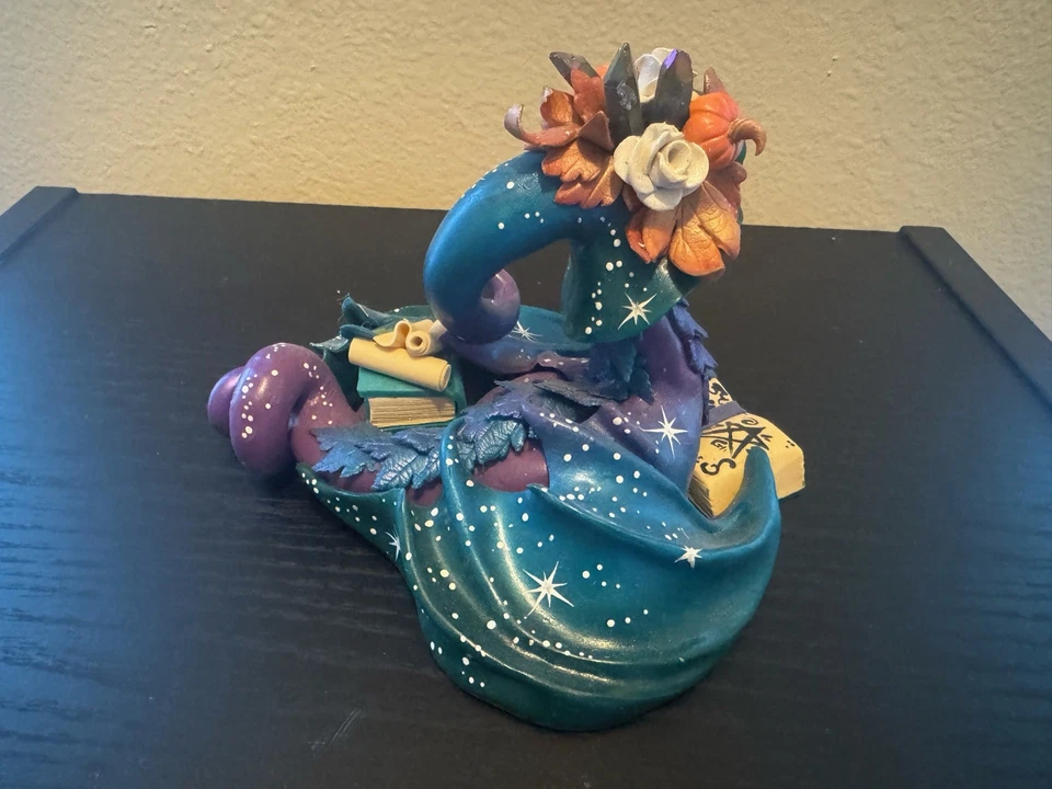 Bella Enchanted Art Studios Handmade Clay Witch Dragonkin - Image 4 of 4
