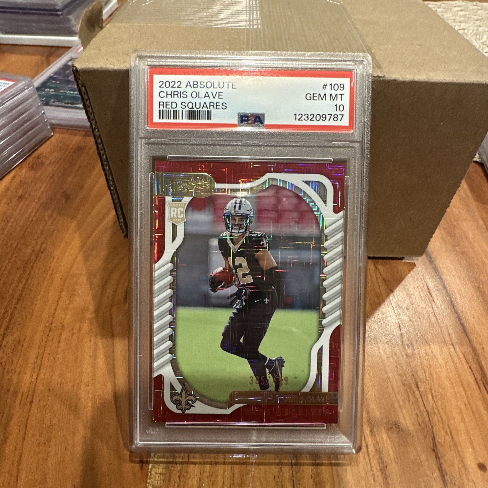 Chris Olave Panini Absolute #109 Red Squares