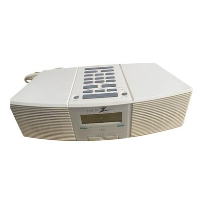 Vintage Zenith Stereo AM FM WX AUX IN Weather Sound Alarm Clock Radio Tested.