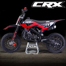 Xtreme XTM CRX Kids 49 50cc Automatic Petrol 2-Stroke Mini Dirt Bike Black Red