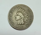 Rare 1868 INDIAN HEAD Cent-Key Date-Scarce Very Fine Grade-FREE SHIPPING !!!