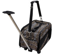 dbest Smart Cart Pet Carrier w/ Wheels - Airline Approved Dog Cat - 21x12x16"