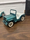 Vintage TONKA TOY JEEP Teal, All Original Pressed Steel