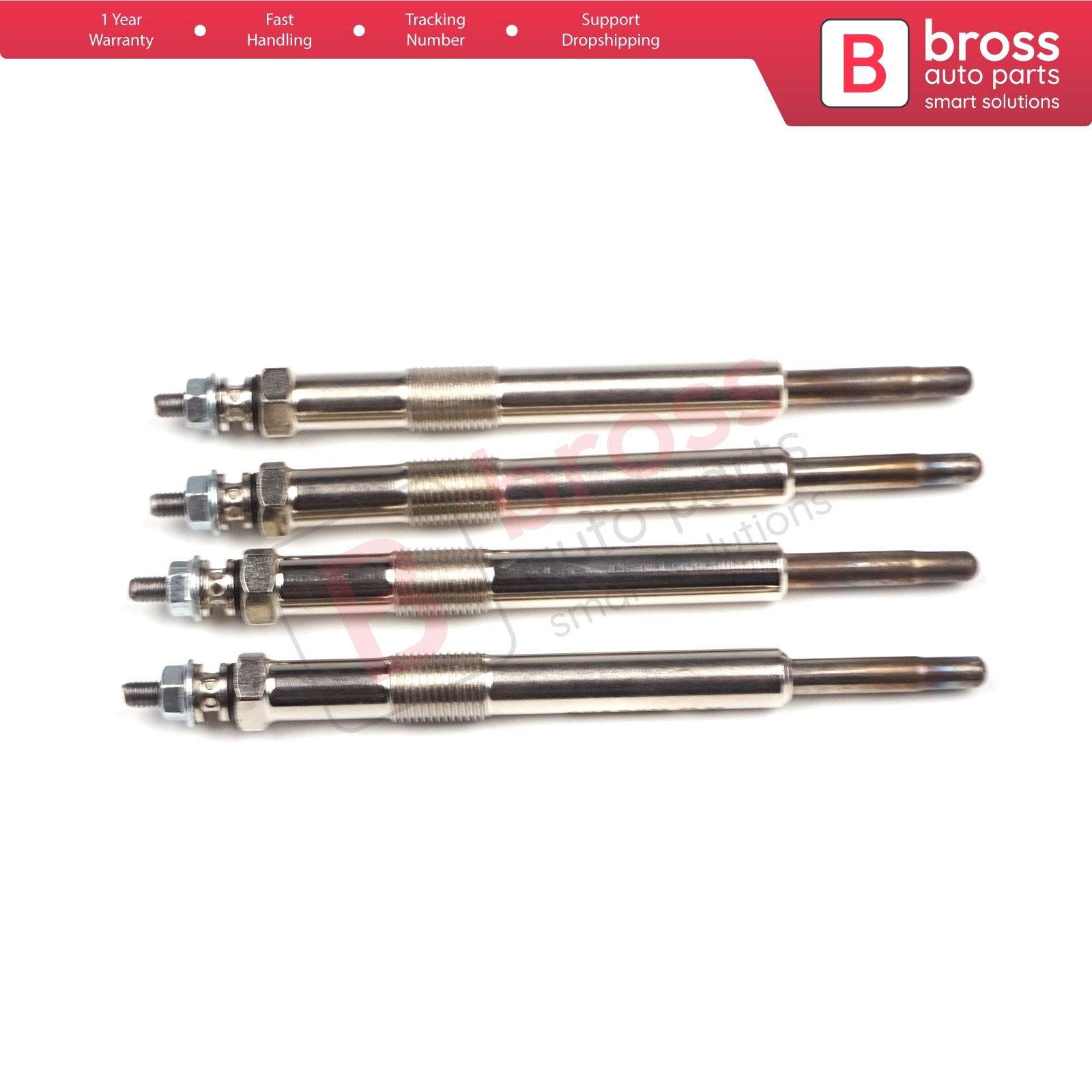 4X Heater Glow Plugs GX117 596064 GN054 0100226492 for Ford Citroen Peugeot Fiat