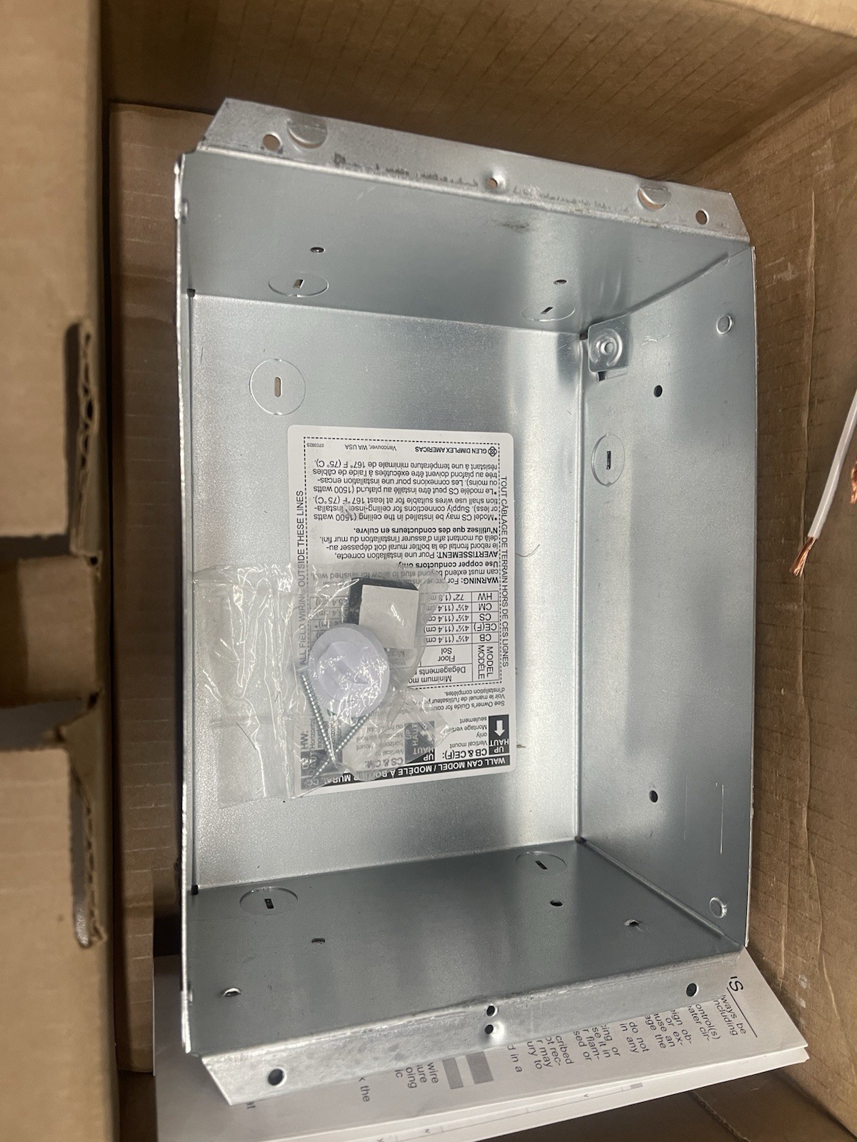 Wall Electric Heater x 12 in. 1500-Watt 120-Volt Fan-