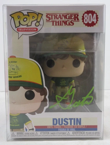 JSA COA SIGNED by Gaten Matarazzo "DUSTIN" #804 Pop! FUNKO STRANGER THINGS Vinyl