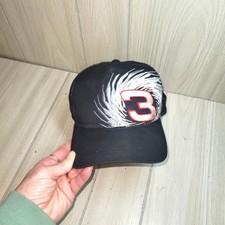 Vtg Dale Earnhardt Sr 3 Intimidator Embroidered Snap Back Hat Nascar Racing