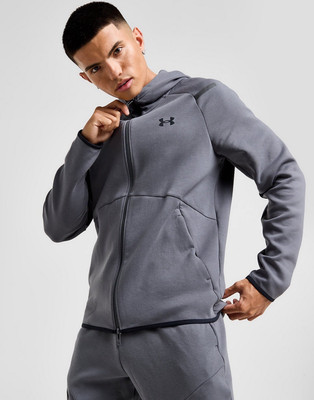 Unstoppable Grey Under Armour Zip Up Hoodie Top Under Armour