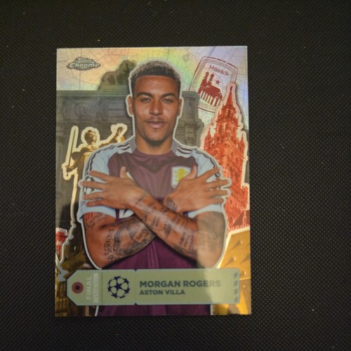 2024-25 Topps Chrome UEFA UCC #FD-14 Morgan Rogers Final Destination Refractor