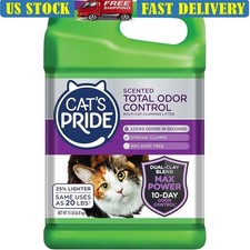 Odor Control Cat Litter 15lb Ultra Strong Clumping 99 Dust Free Fresh Scent New
