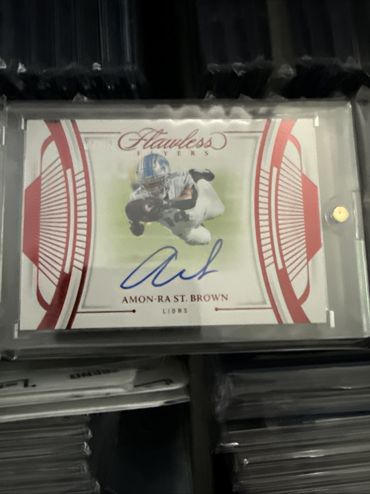 2024 Panini Flawless Amon-Ra St. Brown Flyers Ruby Auto 3/15 🔥