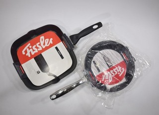 Fissler Classic Pfannen Set 2 tlg. Grillpfanne 28 cm & Bratpfanne 24 cm Antihaft