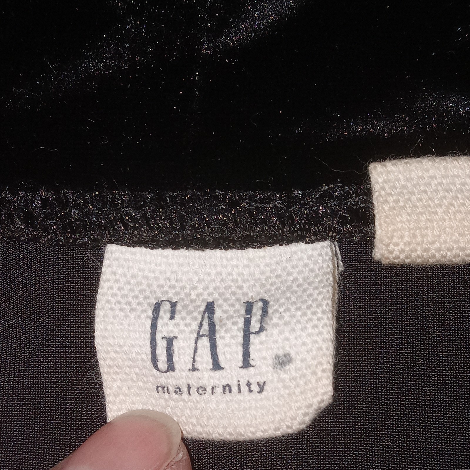 Gap Maternity Velvet Pullover Drawstring Collar S… - image 5