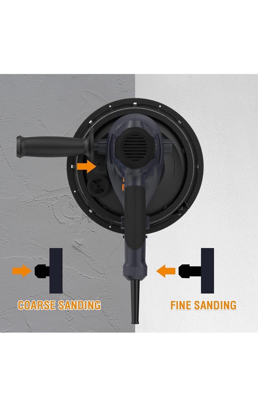 MAXXT R7503 Drywall Sander 810W 230V 180mm Disc LED Light Dust Cover 4