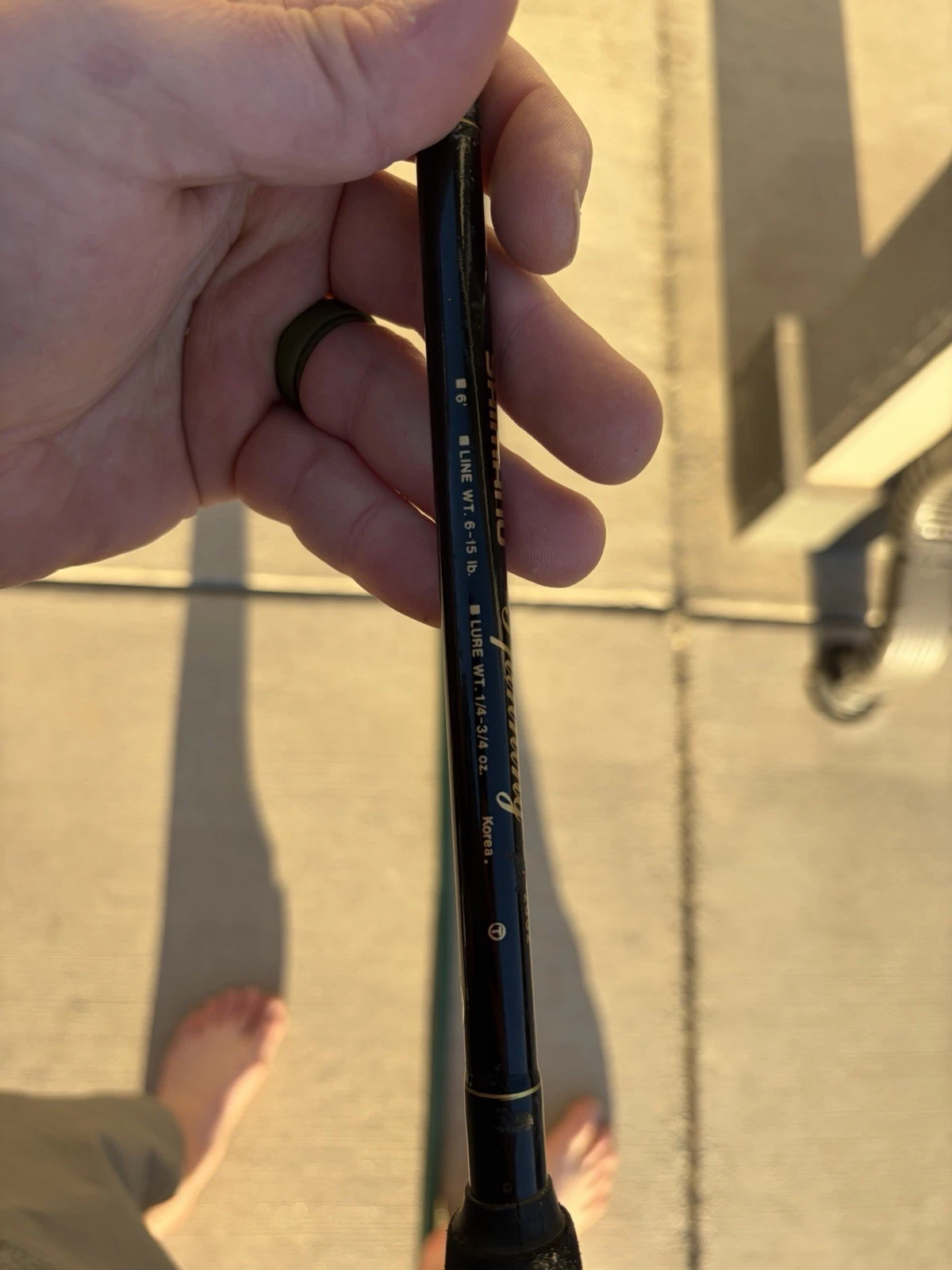 SHIMANO SPINNING Fishing ROD FX-2602 6’0” TWO-PIECE 6-15Lb.