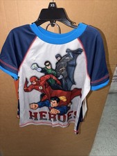 Justice League Boys 2 Piece Short Sleeve Pajama 4/5
