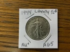 1944Walking Liberty Half Dollar high grade AU details A65