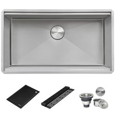 Ruvati HexBottom30" Workstation Scratch Resistant Kitchen Sink- RVH8630 116264 