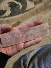 Retired Darice PHRASE Thinking of you Embossing Folder