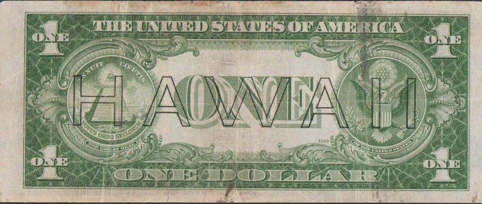 BEAUTIFUL RARE S-C BLOCK 1935A $1 HAWAII NOTE!! NO TEARS OR PINHOLES  - Image 2 of 2