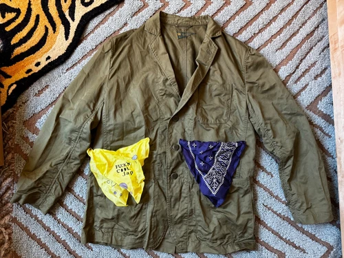 Kapital Randonneur Bike Jacket - Size 3 - Cotton Linen Chino Made in Japan - product listing photo