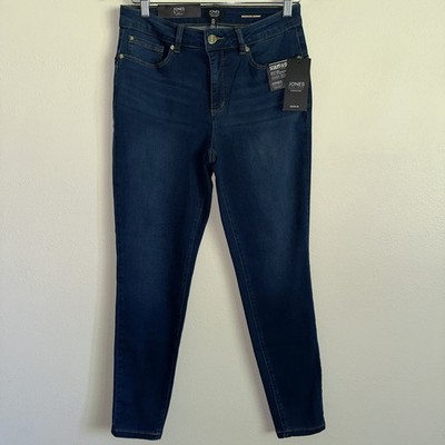 NWT Jones New York Madison Skinny Ankle Pants Women Sz 6 Dark Wash Stretch