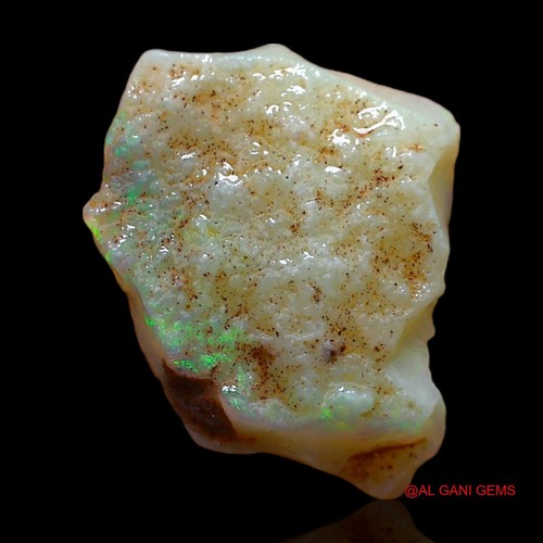 5.00 Cts Natural Fire Opal Rough Wire Wrapped Necklace Supply 19x14x4 mm - Picture 5 of 11