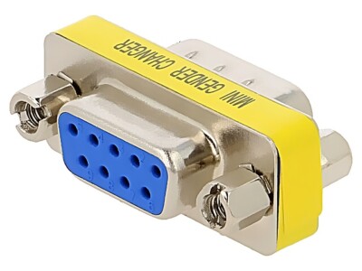 2X DS1082-02-9M8LNDS Anschluss: Adapter D-Sub 9pin männlich,beiderseitig CONNFLY