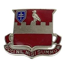 Vtg 304th Engineers Engineering Regiment US Army Enamel Pin DUCI NIL NISI SUMMUM