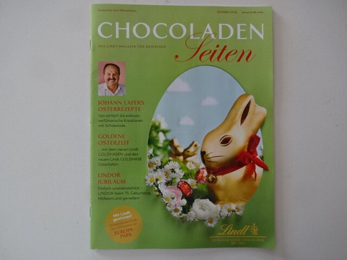Magazin-Heft mit Ostern Rezepte / Lindt 2024 / Lindor Jubeläum-Goldene Osterzeit