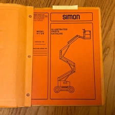 SIMON 41/24 PARTS MANUAL BOOK CATALOG LIST Boom Lift GUIDE, GAS OR ELECTRIC