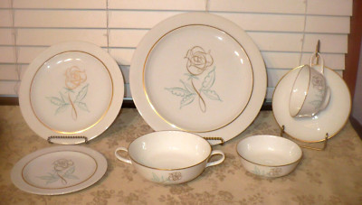 Easterling SPENCERIAN ROSE 7 PIECE PLACE SETTING(S)