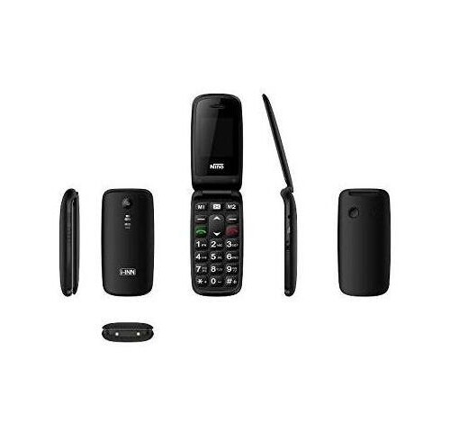 Smartphone Telefono Cellulare Clamshell Display 1.8" Tasto SOS Nero NINO I-INN - Foto 1 di 2