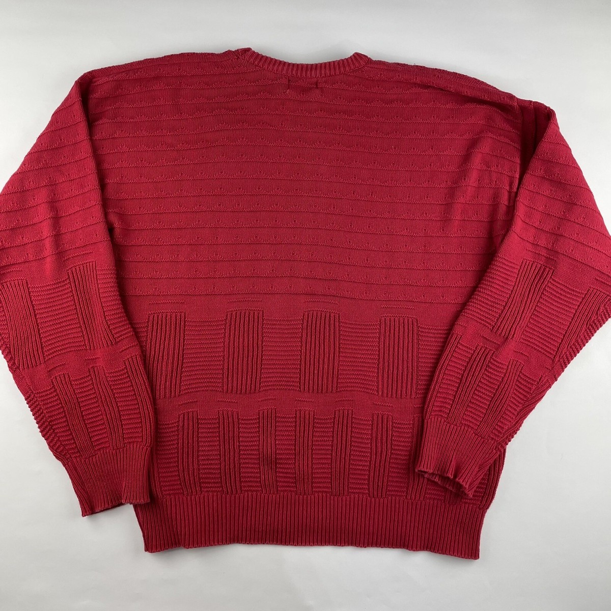 refomed GUNT KNIT SWEATER RED size２ Chunky Knit Sweater, Plus Size Knitwear, Oversized Sweater
