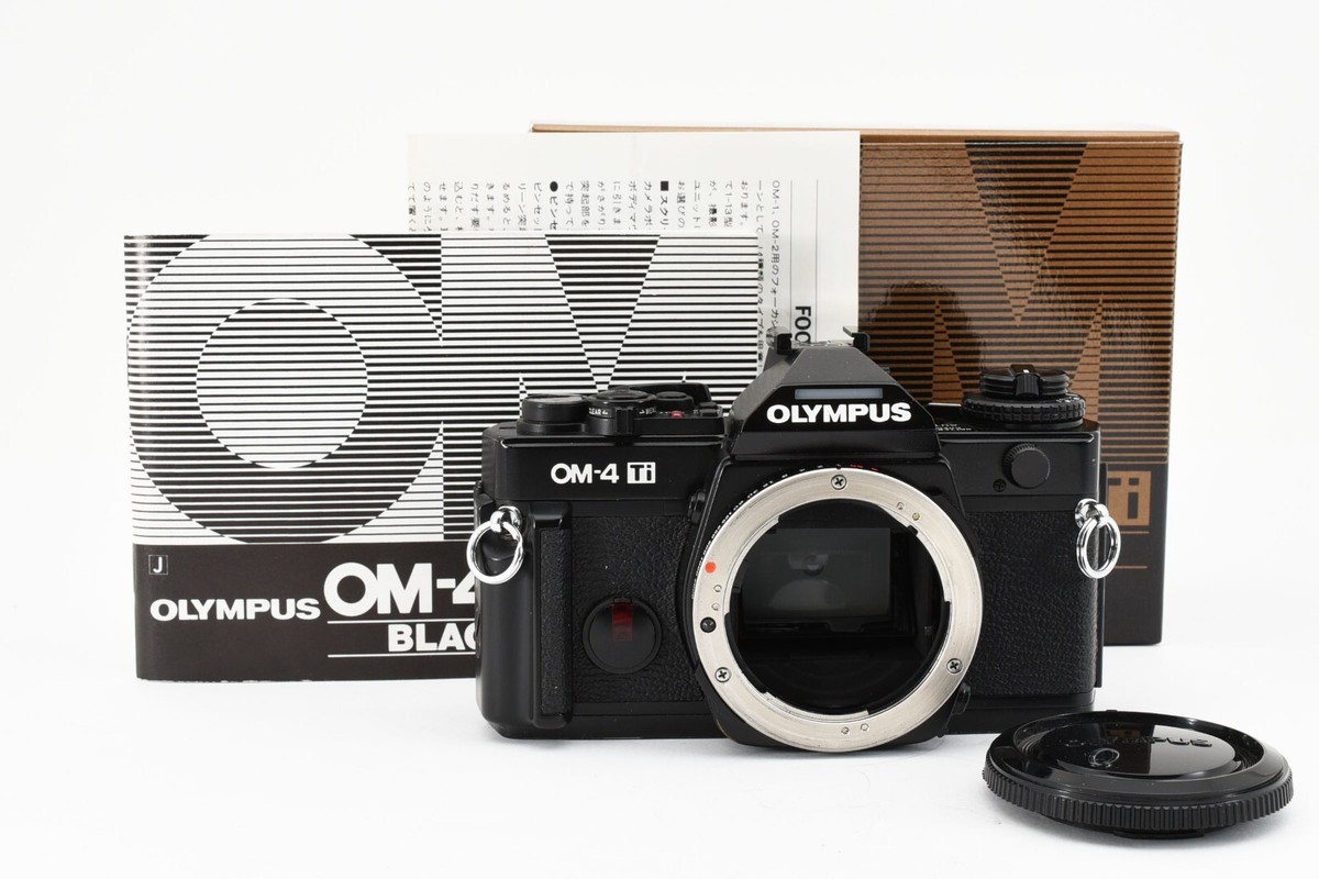 N MINT] Late model Olympus OM-4 Ti OM4 Black 35mm SLR Film Camera