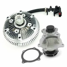 Water Pump & Fan Clutch Kit For GMC Envoy Isuzu Ascender Chevrolet 4.2L l6 DOHC