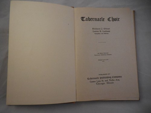 Tabernacle Choir 1947 Gospel Songbook Hymnal - Picture 4 of 8