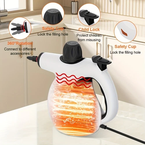 Handheld High Temp Steam Cleaner High Pressure Household Cleaning Machine 1050W - Picture 4 of 18