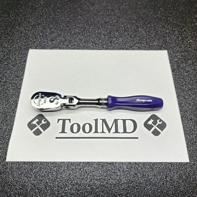 #ad #ad Snap on Tools NEW DARK PURPLE 3 8quot; Drive Hard Grip Flex Head Ratchet FHFD80A $449.95