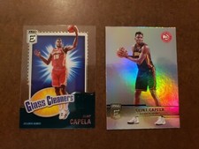 2021-22 Donruss Elite Glass Cleaners #2 Clint Capela + Base #145 ATLANTA HAWKS 