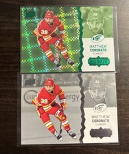 Matthew Coronato 2023-24 Upper Deck Ice Green Rookie Parallel + Base Rookie Card