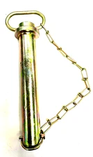 TRACTOR TRAILER HITCH PIN AND CHAIN CLIP 1-1/4" OD X 8-1/2" OAL