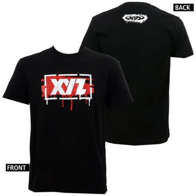 XYZ サインTシャツ Authentic XYZ CLOTHING Stencil Logo Black Skate T-Shirt S NEW | eBay