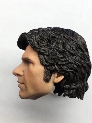 Figura de acción de 12"" cabeza esculpida cabeza Han Solo joven Harrison Ford 1/6 hágalo usted mismo - Imagen 4 de 4