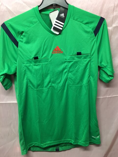 Adidas Mls FIFA Soccer Referee Jersey Green Short Sleeve Mens Size ...